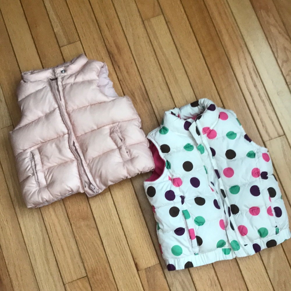 Puffer vests bundle toddler girl